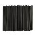 250 Pack Disposable Plastic Drinking Straws - 7.75" High - Black