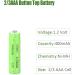 1.2V 400mAh NiMH Rechargeable Batteries - 12 Pack Button Top for DIY LED Solar Lights | International Shipping Available - Buy Online on SooperMarket.com
