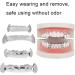 Shop Hip-Hop Teeth Set | Reusable Silver Costume Accessories for Men & Women - Perfect for Halloween & Parties! - Buy Online on SooperMarket.com