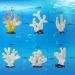 Ctpeng 12 Pieces Small Artificial Coral Decoration - White Resin Coral Reef Decor for Aquariums - Ideal Aquatic Decor for International Shipping - Buy Online on SooperMarket.com
