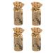 Bamboo coal air purification bags activated carbon smell absorbers fresheners moisture absorbing device for home car etc. (4 pack every 250g) beige