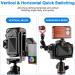 DSLR Camera L Bracket Quick Release Plate | Compatible with Canon Nikon Sony DJI | Vertical Horizontal Switching | Tripod Monopod Stabilizer Plate - Buy Online on SooperMarket.com