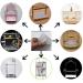 LIZHOUMIL 100 Pieces Bird Cage Liners - Disposable Wooden Bird Mat for Parrot Cages - Cuttable Pet Pad Cushion Supplies - Medium Size (27x20cm) - Buy Online on SooperMarket.com