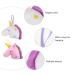 Heallily Unicorn Bath Sponge Pouf Exfoliating Loofah 2pcs for Women Girls - White Pink - Buy Online on SooperMarket.com