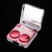 Acouto Square Contact Lens Case - Portable Marble Mirror Design for Nearsighted - Stylish Pink Color - Buy Online on SooperMarket.com