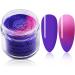 28g/Box Rose and Purple Color Change Dip Powder for Long-lasting Dipping Nails - No UV Light Needed | No.17 - Buy Online on SooperMarket.com