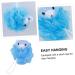 Angoily 6 Pcs Cartoon Bath Mesh Sponge Loofahs - Dead Skin Clean Pouf & Back Massager | International Shipping - Buy Online on SooperMarket.com
