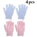 Reusable Soft Exfoliating Bath Gloves - Breathable Double Sided Body Scrubbers (2 Pairs) for Effective Cleansing & Massage - Buy Online on SooperMarket.com