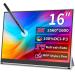 Magedok 16 Inch 2K Portable Monitor TouchCreen 144Hz Gaming Monitor- Mpp Stylus Pen Support- HDR 1MS 100% P3 IPS VESA Anti-glare Eye Care Mobile Display for Laptop Mini PC PS5/4 Xbox NUC