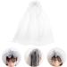 Amosfun Children's White Wedding Veil - Short Bride Veil Hair Accessories for Girls Perfect for Costumes & Photo Props - Buy Online on SooperMarket.com