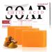 Kojic Acid Soap Turmeric Soap Bar Fresh Citurs Scent Gentle for face and body with Vitamin C Shea Butter Retinol Olive Oil Collagen (3 PACK)