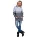 Happy Mama Nursing Hoodie - Women's Breastfeeding Maternity Clothes - Color Block Design - Light Grey Melange & Grey Melange & Graphite Melange - Buy Online on SooperMarket.com