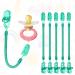 Vicloon Baby Dummy Clips 5 Pcs - BPA Free Soother Pacifier Chain Holder for Teether Toy - Green - Buy Online on SooperMarket.com