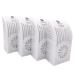 4-Pack x 200g Charcoal Bags with Plastic Box, Activated Carbon Bamboo Charcoal Air Purifying Bag for Refrigerator, Wardrobe, Closet, Shoebox, Drawer, Pet Home, Storage Room