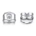 LUCKMORA White Gold Earring Backs 14K Solid Gold 0.15 Grams AU585 Butterfly Real Earrings Backs Replacements for Studs 585 Hypoallergenic Pierced Secure 14K White Gold