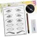 Mikinona Practice Skin Kit White Practice Eyebrow Semi-permanent Mouth Skin Eye Single Kit Microblading End and Pen - Buy Online on SooperMarket.com