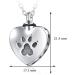 cluis Urn Necklace for Ashes Cremation Necklace Paw Print Pet Urn Heart Necklace Animal Cremation Jewelry for Ashes Memorial Keepsake Jewelry for Women Dog's Cat's Pet Ashes - Buy Online on SooperMarket.com