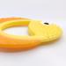Golden Fish Baby Teething Toy - Food Grade Silicone Teether Ring for Babies 0-12 Months | Soft-Textured Infant Toy for Teething Relief & Brain Development - Buy Online on SooperMarket.com