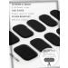 Kalolary 32PCS Waterproof Black Gel Nail Polish Strips | Adhesive Full Wrap Stickers with File and Stick | UV/LED Lamp Required - Buy Online on SooperMarket.com