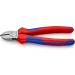 Knipex Diagonal Cutter black atramentized with multi-component grips 180 mm (self-service card/blister) 70 02 180 SB Multi-component Grips Blue/Red 180 mm atramentized on self-service card
