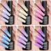 MIZHSE Pearl Gel Nail Polish Set - 6 Shimmer Colors | Pearlescent Shell Glitter | Soak Off UV Lamp Gel | White, Pink, Blue | BKJGLW208 - Buy Online on SooperMarket.com
