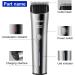 KEMEI Silver Hair Clippers for Men Cordless Clipper Professional Barber Clippers USB Rechargeable Wireless Haircut Clippers km-2481 - Buy Online on SooperMarket.com