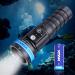 XTAR D30 1600 Lumens Scuba Diving Video Light, Multi-Color LED Underwater Flashlight with 130 Degree Wide Angle Beam , Underwater 100 Meters Diving Photography Light (Full Set)