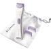Remington Smooth and Silky Cordless Women's Wet and Dry Bikini Trimmer with 2 Comfort Combs and Beauty Bag BKT4000 White/Purple