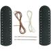 6 Stitched Genuine Leather Wrap Kit for Lever Action Rifle & Shotgun - Black Crazy Horse Leather - Buy Online on SooperMarket.com