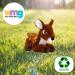 Deluxe Paws Eco-Friendly Deer Toy | 100% Recycled Plush | Sustainable Pet Plaything - Buy Online on SooperMarket.com