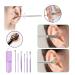 Sdoveb Spring Earwax Cleaner Tool Set - 6pcs 360 Spiral Design Earwax Removal Kit with Storage Bag (Purple) - Buy Online on SooperMarket.com