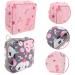 KOMBIUDA 4pcs Sanitary Napkin Storage Bags - Cute Zipper Period Pouch Set for Teen Girls - Travel Toiletry Bag Organizer - Buy Online on SooperMarket.com