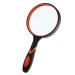 A magnifying glass 10x magnifying glass magnifying glass 75mm hand reading icing with non -slip soft rubber handle for books newspapers maps coins jewelry hobbies for seniors and children yellow 1