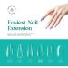 Beetles Medium Coffin False Nails Tips 500Pcs - Clear Artificial Nails for DIY Nail Art - Nail Glues for Acrylic & Dip Powder Nails - Poly Extension Gel Nails - Buy Online on SooperMarket.com