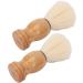 Premium Mini Shaving Brush for Men - Soft Synthetic Wooden Handle Ideal for Travel & Home Grooming | Facial Razor & Clean Tool - Buy Online on SooperMarket.com