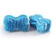 Emoly Soft Silicone Body Brush Scrubber | Exfoliating Skin Spa Massage Glove | Antiskid Finger Sleeve | Blue - Buy Online on SooperMarket.com