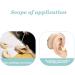 Ear Model A Pair - Professional Simulated Ear Template Imitation Soft Soft Silicone Soft Ear Display Products Actual Ear Mold Sample - Buy Online on SooperMarket.com