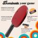 PONG TIMES Ping Paddles Set of 4 - Fun Table Tennis Rackets & Balls | 5 Star Racquets | Portable Set in Red, Blue, Green, Orange - Buy Online on SooperMarket.com