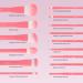 TEXAMO Professional Makeup Brush Set - 15Pcs Pink | Powder, Contour, Blush, Eyeshadow, Eyebrow, Eyeliner, Lip Brushes for Highlighting, Blending, Foundation - Ideal for Beauty Enthusiasts - Buy Online on SooperMarket.com