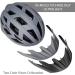 Adult Bike Helmet with Light - Matte Gray - L(23-24 in/59-61cm) | Mountain Road Bicycle Helmet for Men and Women - Buy Online on SooperMarket.com