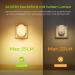 Buy Auvon LED Night Light Socket with Motion Detector - 2 Pack Infinitely Adjustable Brightness for Kids' Rooms Hallways Stairs Kitchen and Bedroom - Warm White - Buy Online on SooperMarket.com