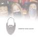 Gray Fake Beard with Elastic Band - Lightweight & Soft Plush for Parties & Festivals | Perfect Trick Prop - Buy Online on SooperMarket.com