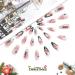 Vatocu Christmas False Nails - Short Red Press on Nails with Snowflakes, Elk, and Snowman Designs - 24pcs for Women and Girls - Buy Online on SooperMarket.com