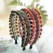 JSGHGDF Elegant Wide Hair Bands Photo Booth s Wide Headband Party Headpiece Garland Floral Headband for Music Festivals Coffee - Buy Online on SooperMarket.com