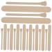Magiclulu 100 st waxed wooden stick wax spatula for hair removal wax tool children tinker set for children waxing home accessories practical wax applicator household woodwachs