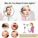 Closer 1Set 10X LED Mirror Magnification Cosmetic Mirror 2 Side Adjustable with 3 Colors B - Buy Online on SooperMarket.com