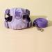 Fueegue Cat Harness with Leash Escape Proof Adjustable Soft for Cats and Dogs Puppy Harness Purple Bubble Mesh S