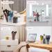 Ubetree Acrylic Makeup Organizer - 3 Compartment Cosmetic Storage for Eyeliners Lipsticks & Brushes - Transparent Vanity Holder for Bathroom & Office - Buy Online on SooperMarket.com