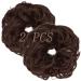 OMGREAT 2PCS Thick Updo Messy Hair Buns Curly Wavy Ponytail Extensions Hairpieces juva bun Hair Scrunchies for Women Girls Color Dark Auburn 2 PCS 13# Dark Auburn