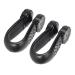 LI4 Acupressure Point Clip Tiger Mouth Clip 2 Pieces Stress Relief Easy To Use for Office (Black)